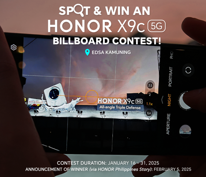 SPOTTED: Share This Billboard And Win A Brand New HONOR X9c 5G